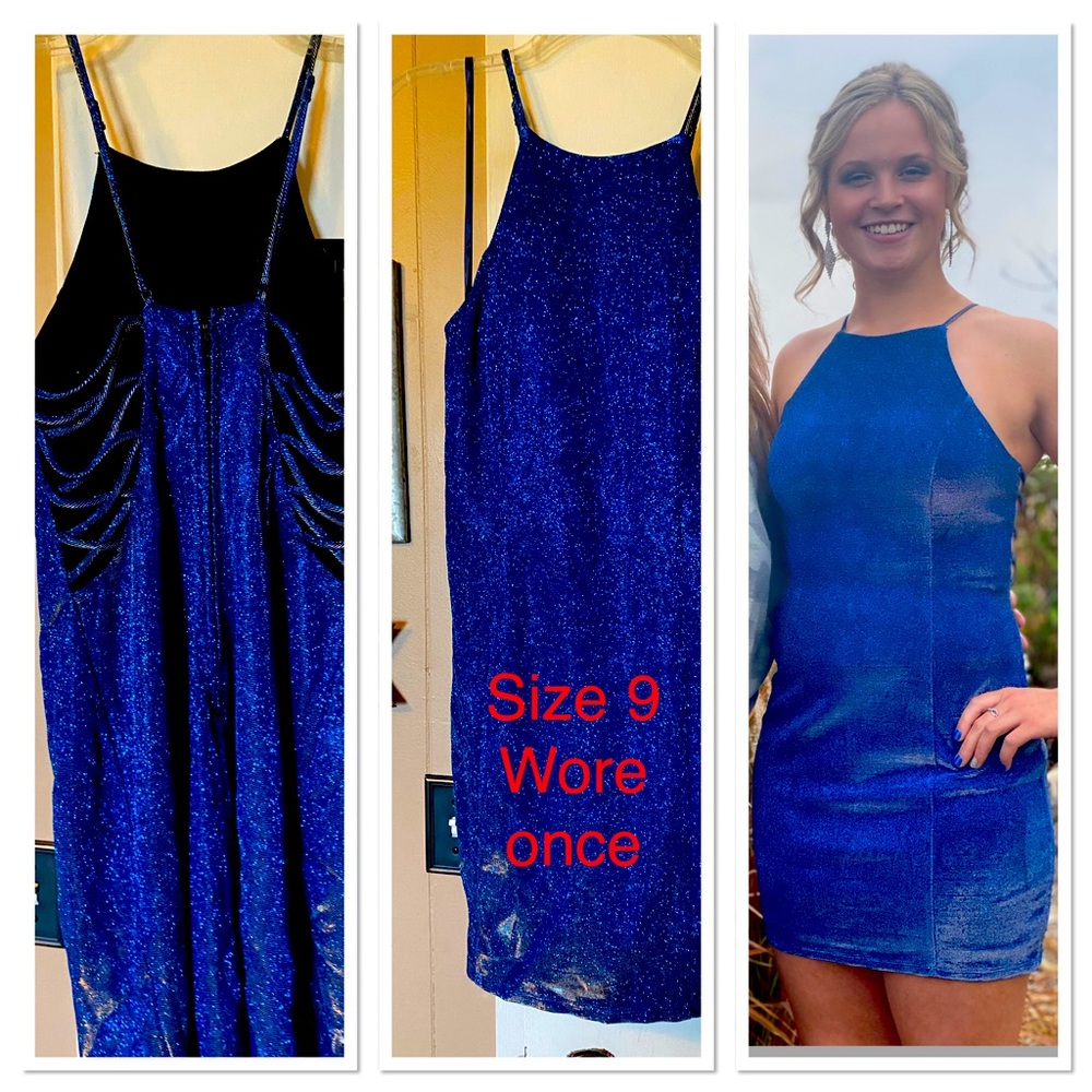 Adorable blue dress.  Worn once for homecoming.